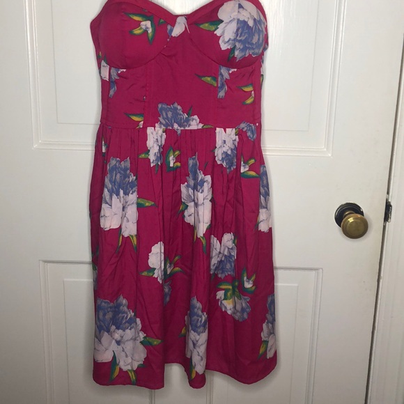 Beautiful Floral, Mini Dress (Pink) - Picture 2 of 3